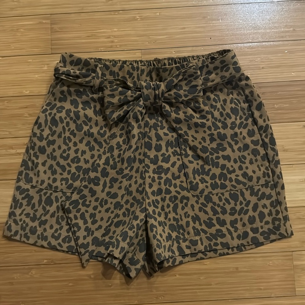 Cheetah print shorts